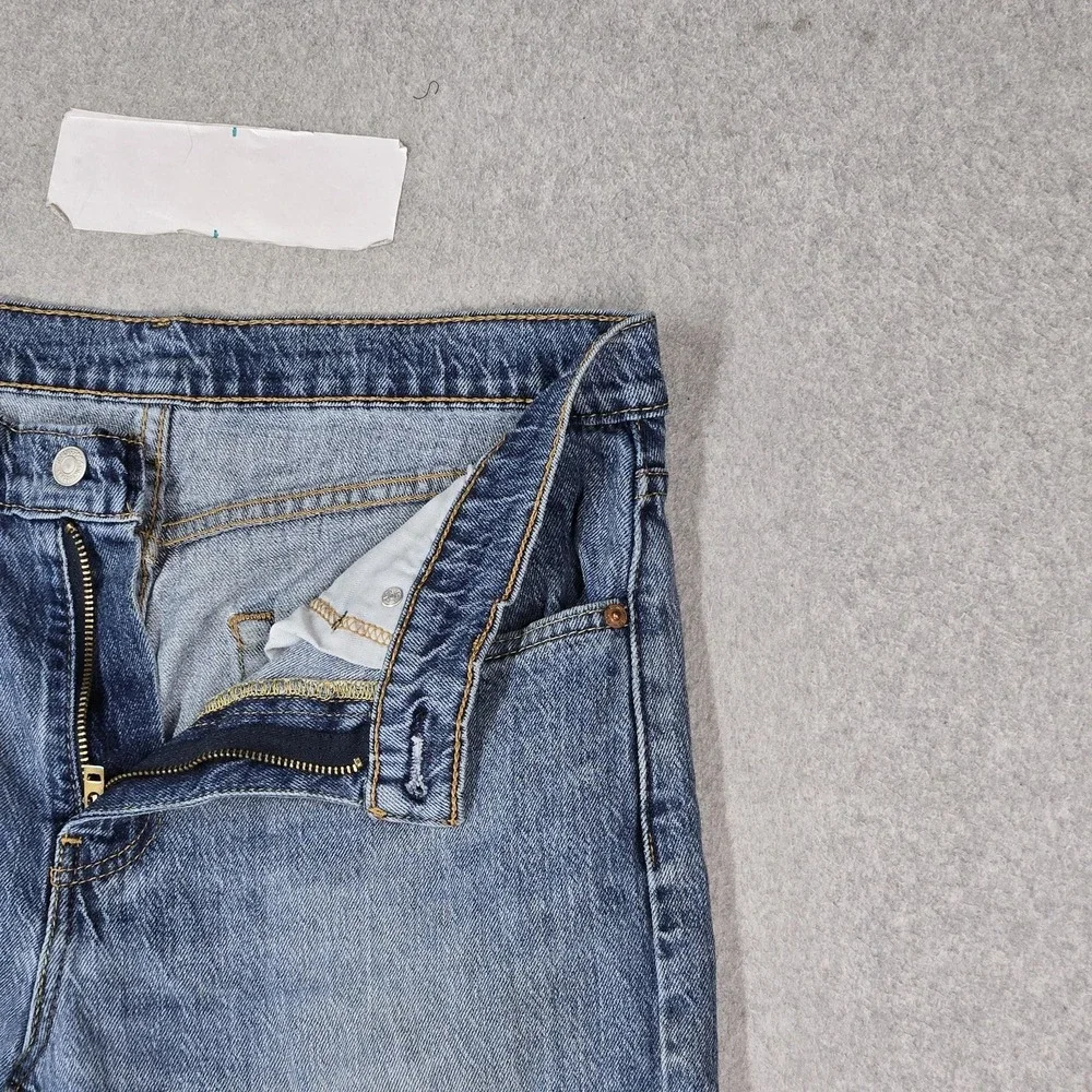 Levi's 502 Men Jeans 32X30 Blue Denim Straight Grunge 28